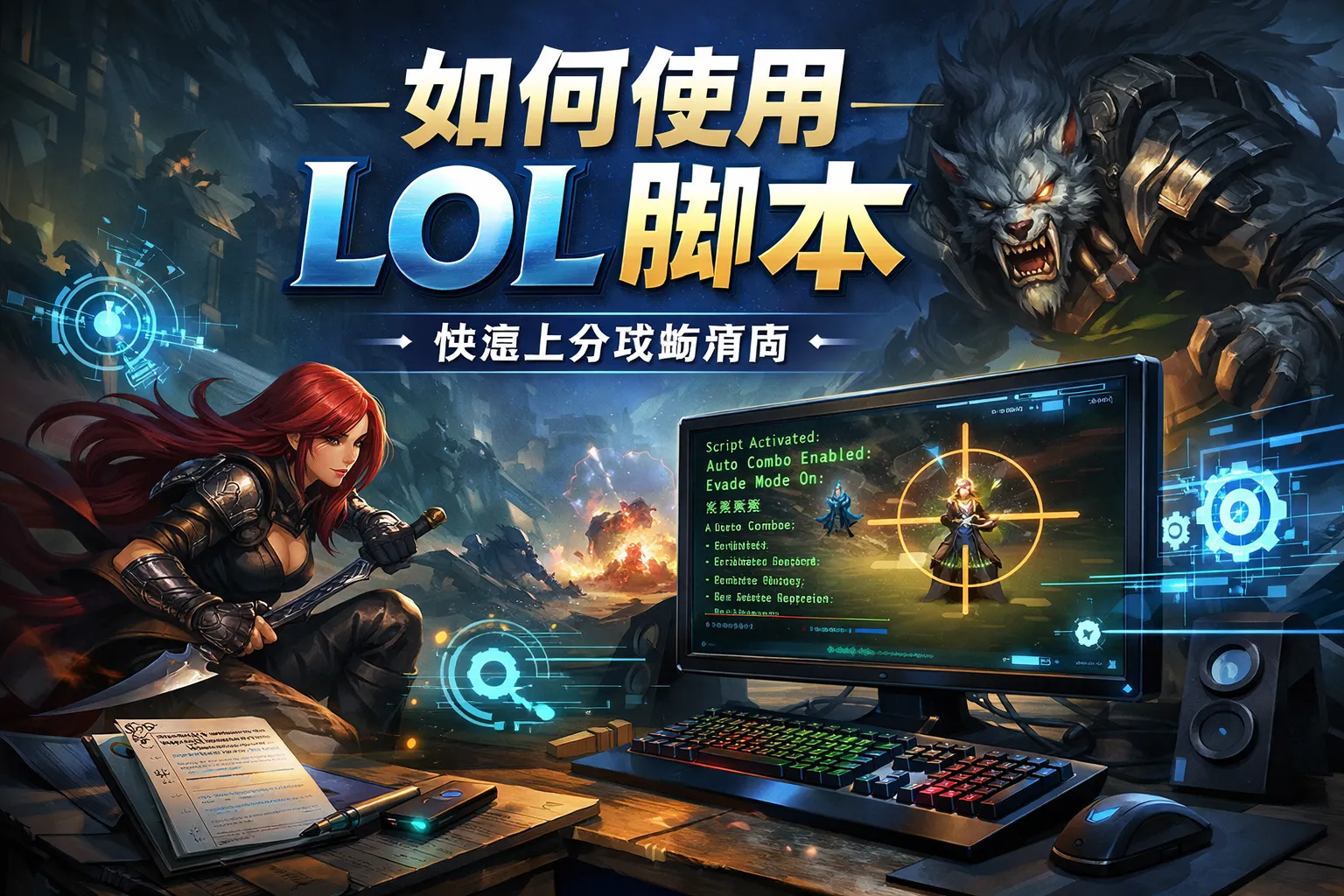 如何使用lol脚本