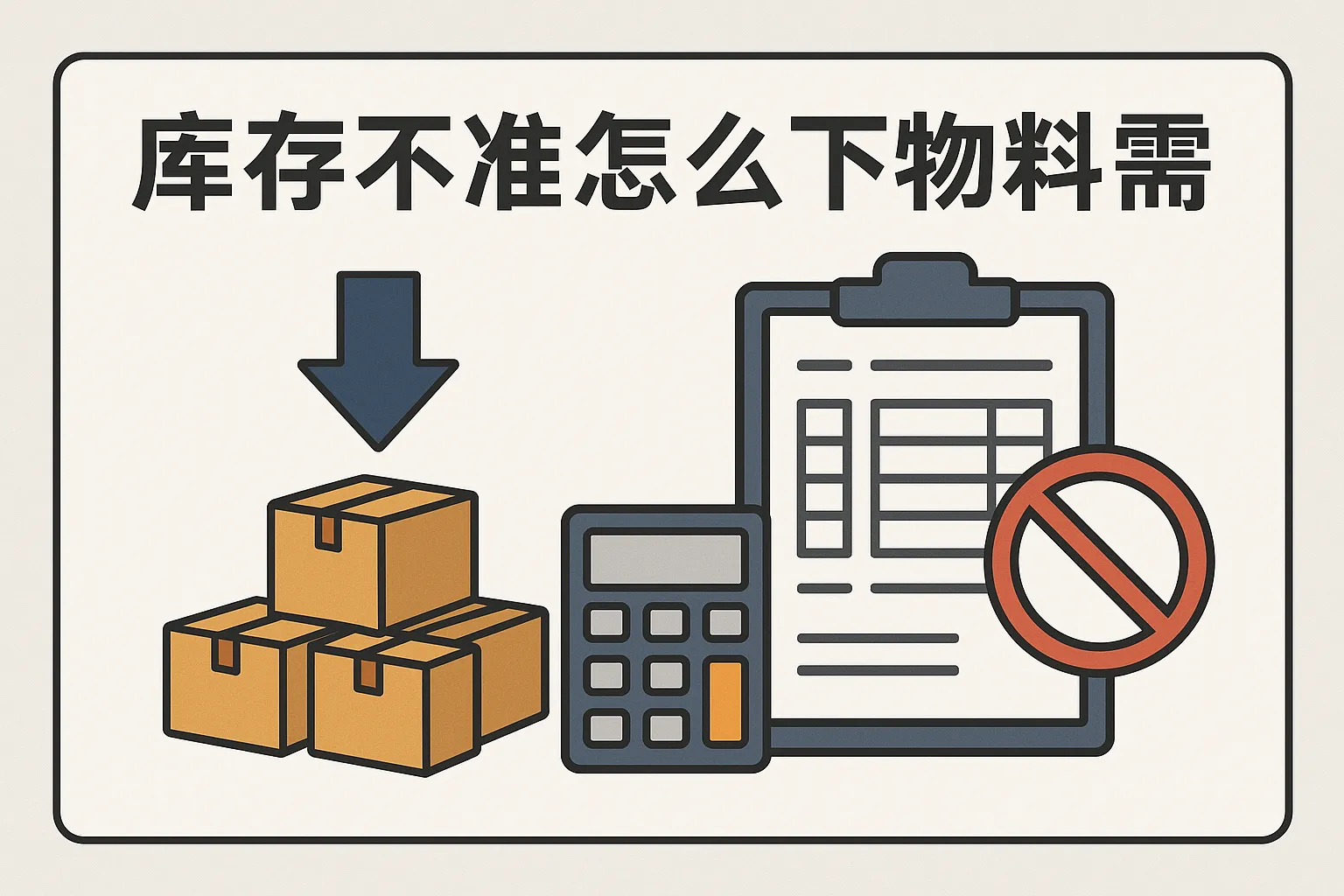库存不准怎么下物料需求
