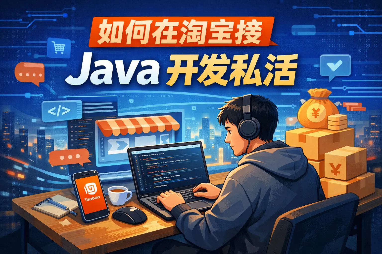 如何在淘宝接java开发私活