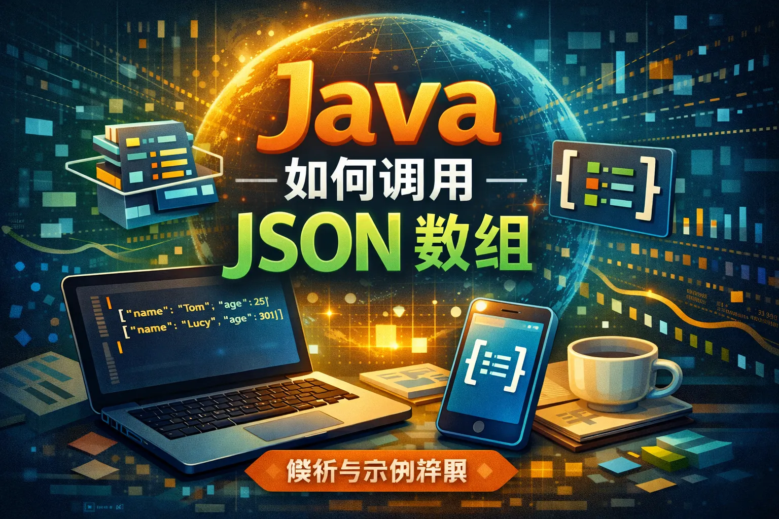 java如何调用json 数组