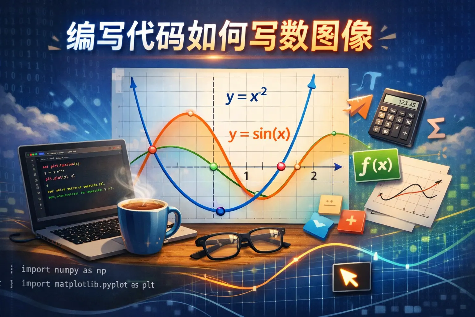 编写代码如何写函数图像