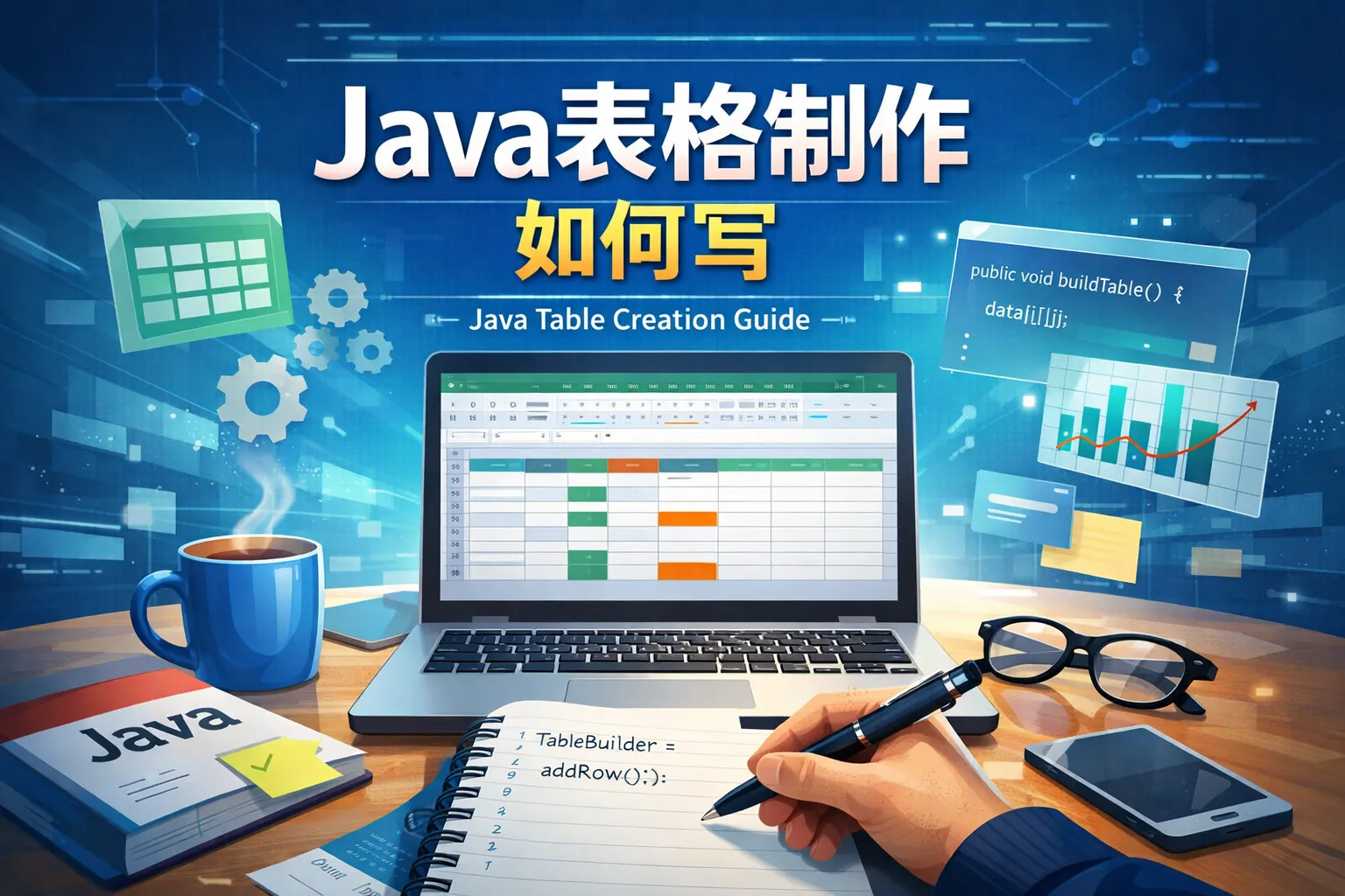 java表格制作如何写