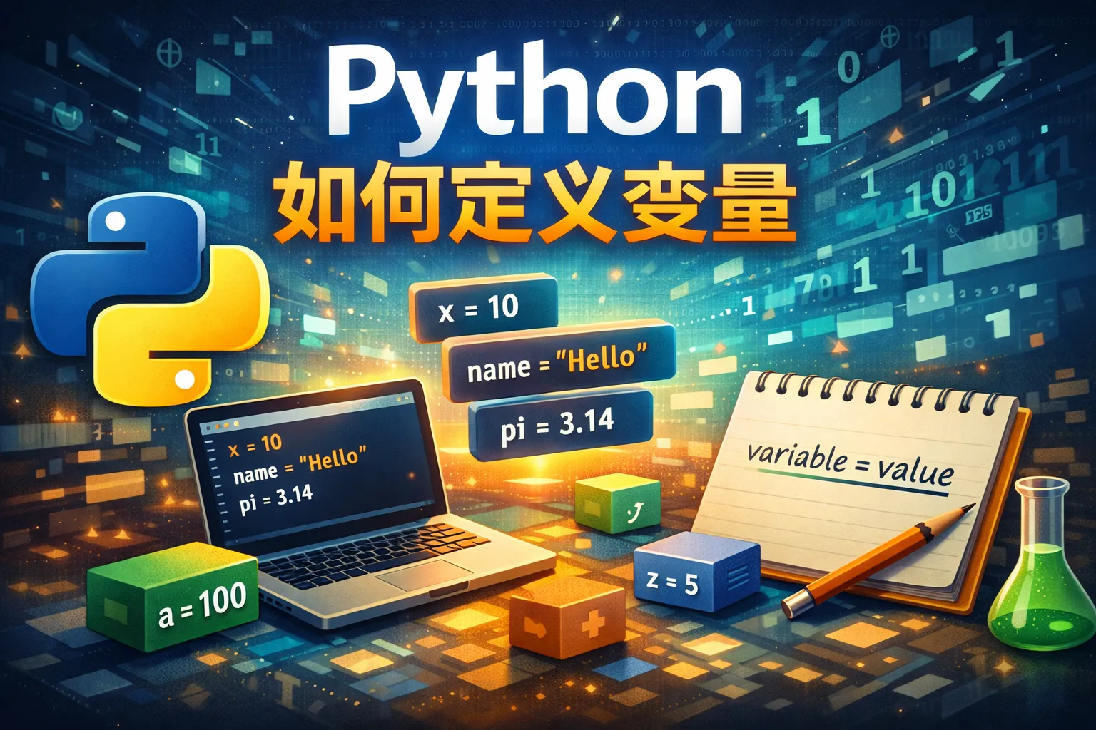 python如何定义变量