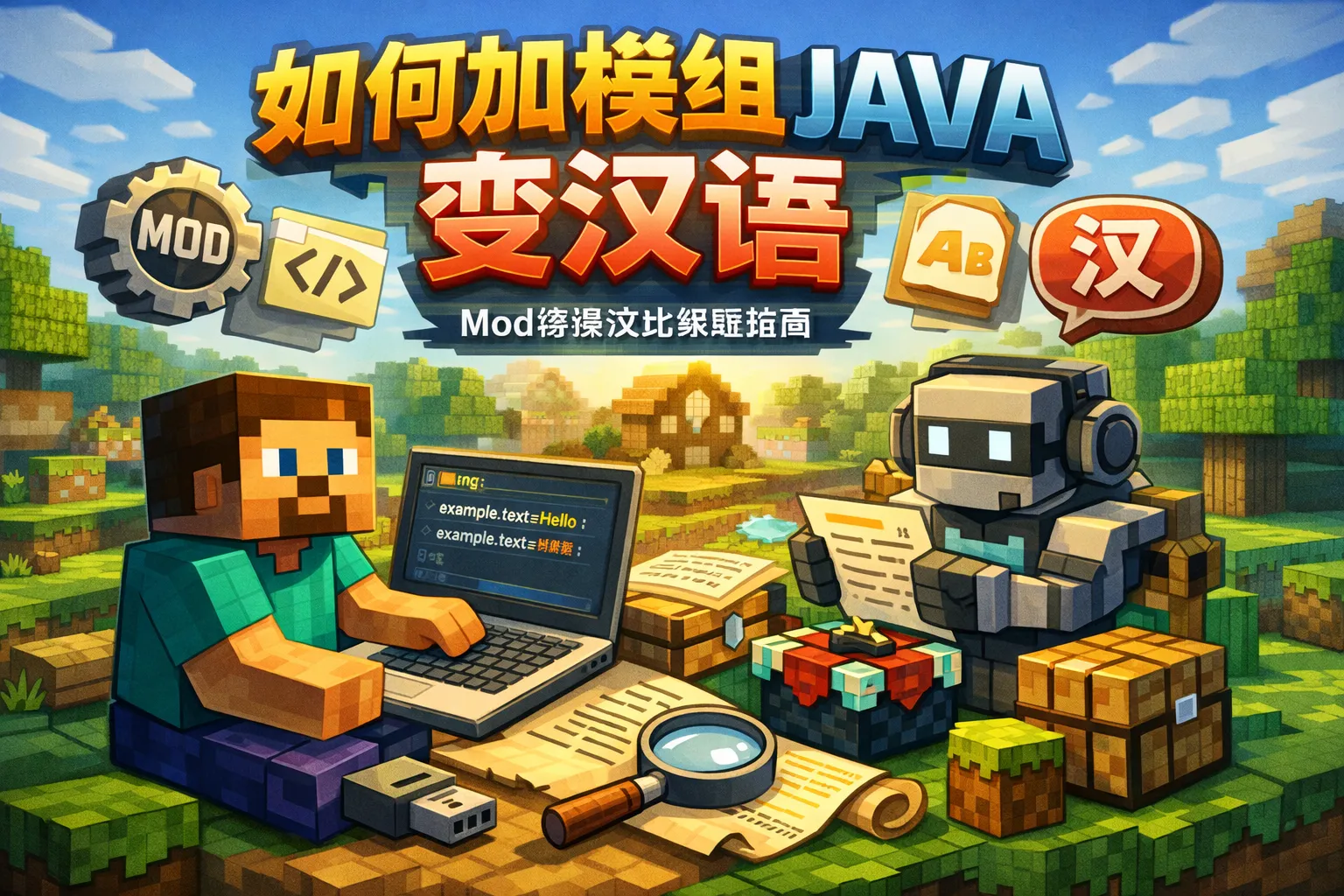 如何加模组java变汉语