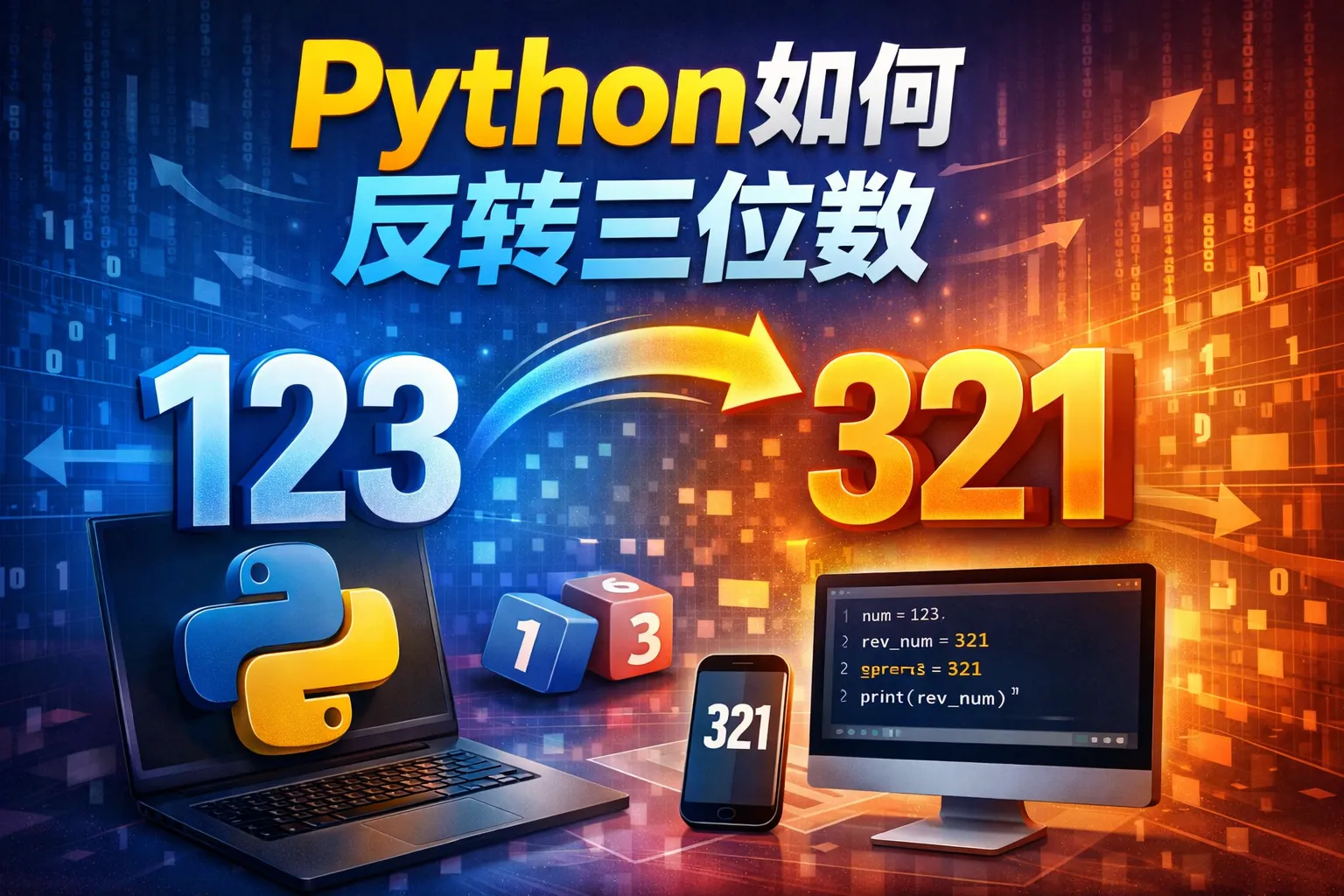 python如何反转三位数