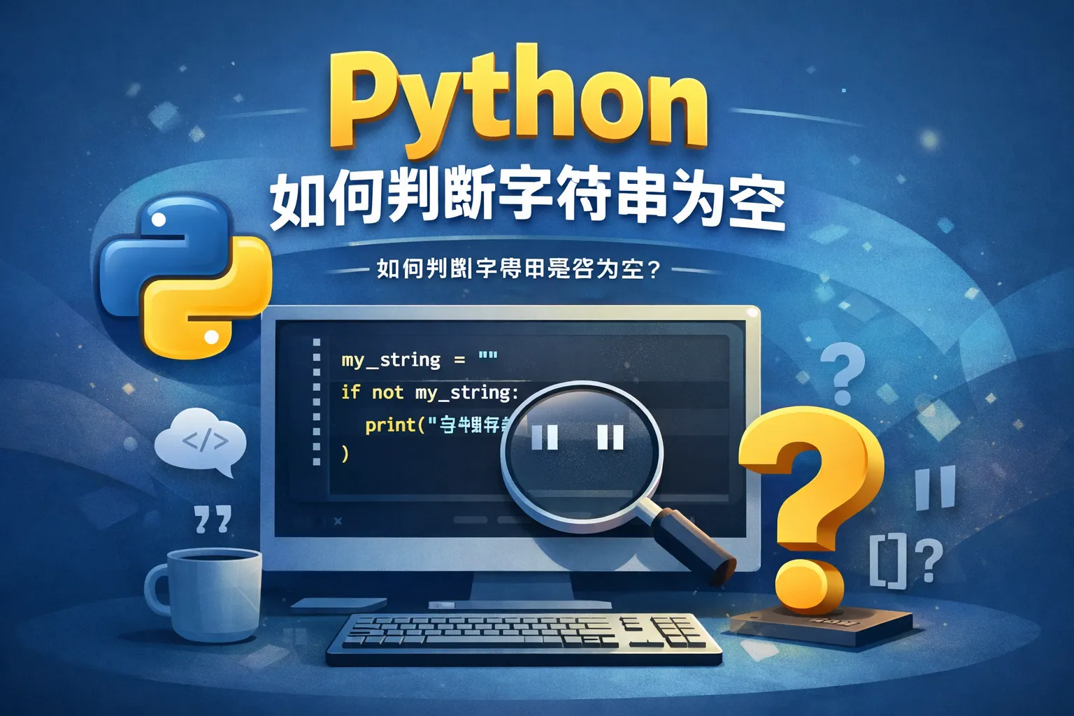 python如何判断字符串为空
