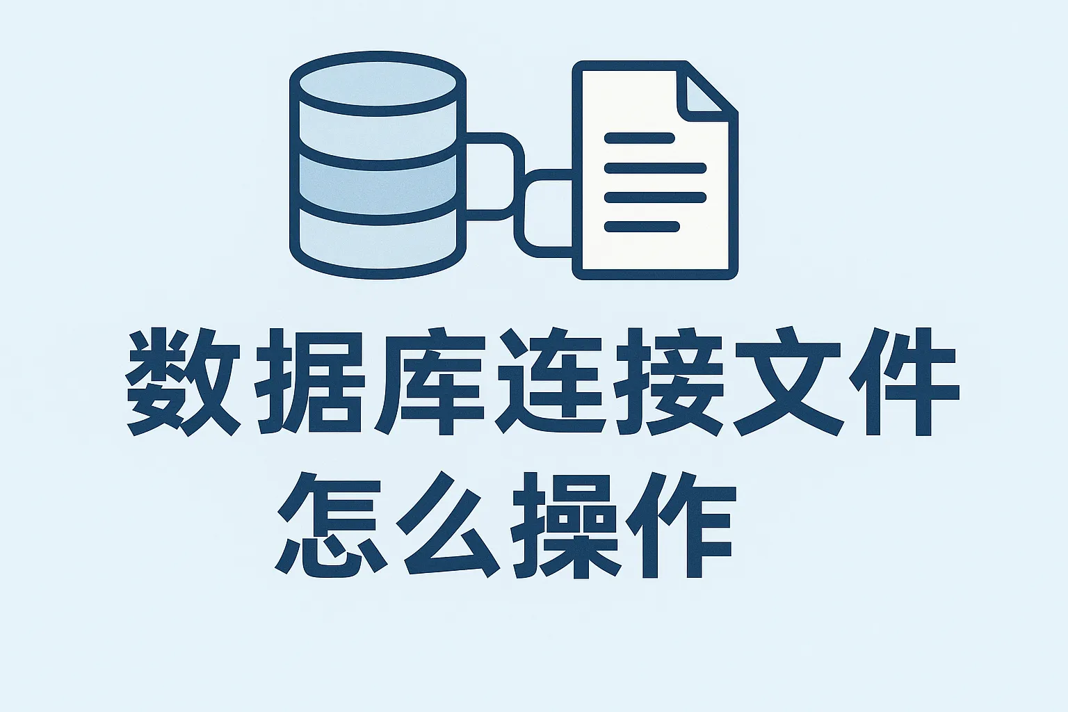数据库连接文件怎么操作