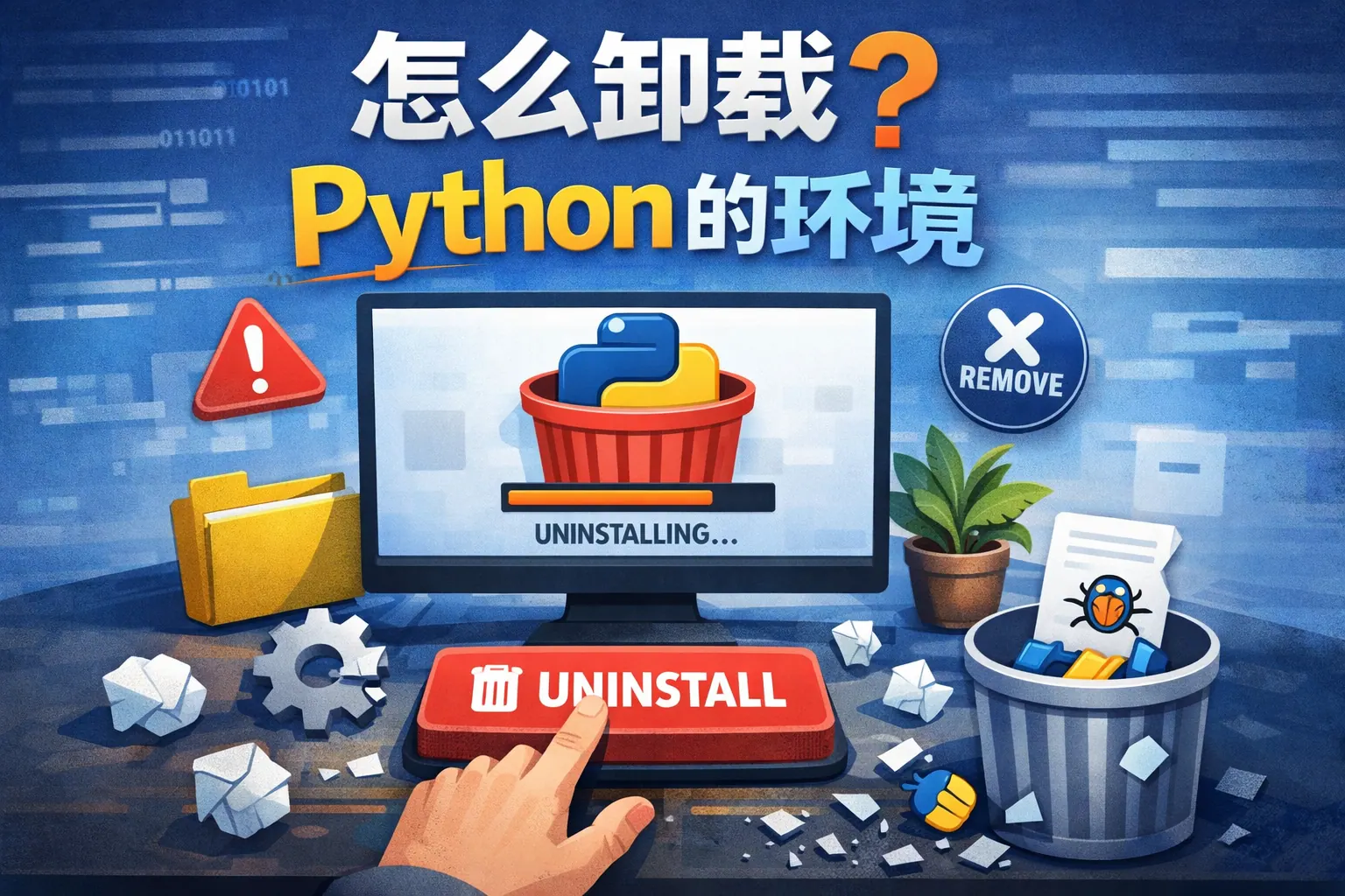 怎么卸载python的环境