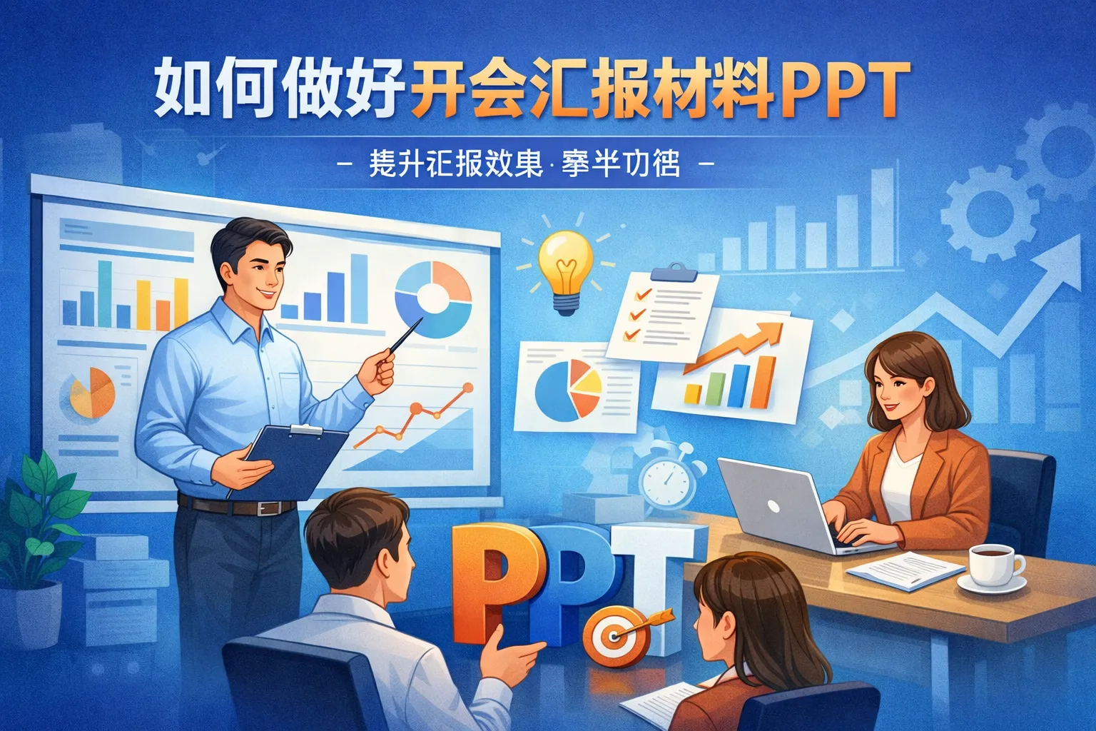 如何做好开会汇报材料ppt