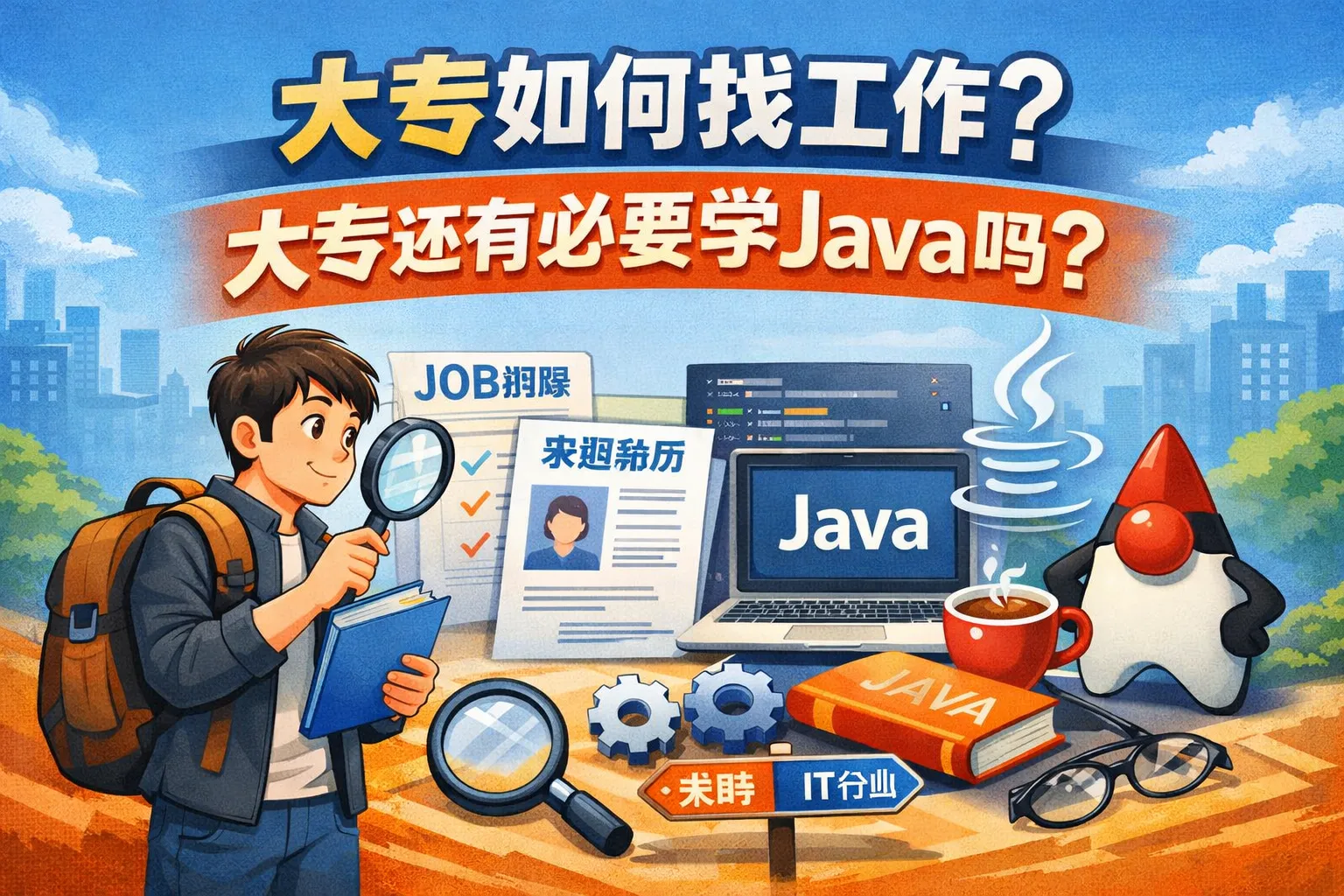 大专如何找工作大专还有必要学java吗