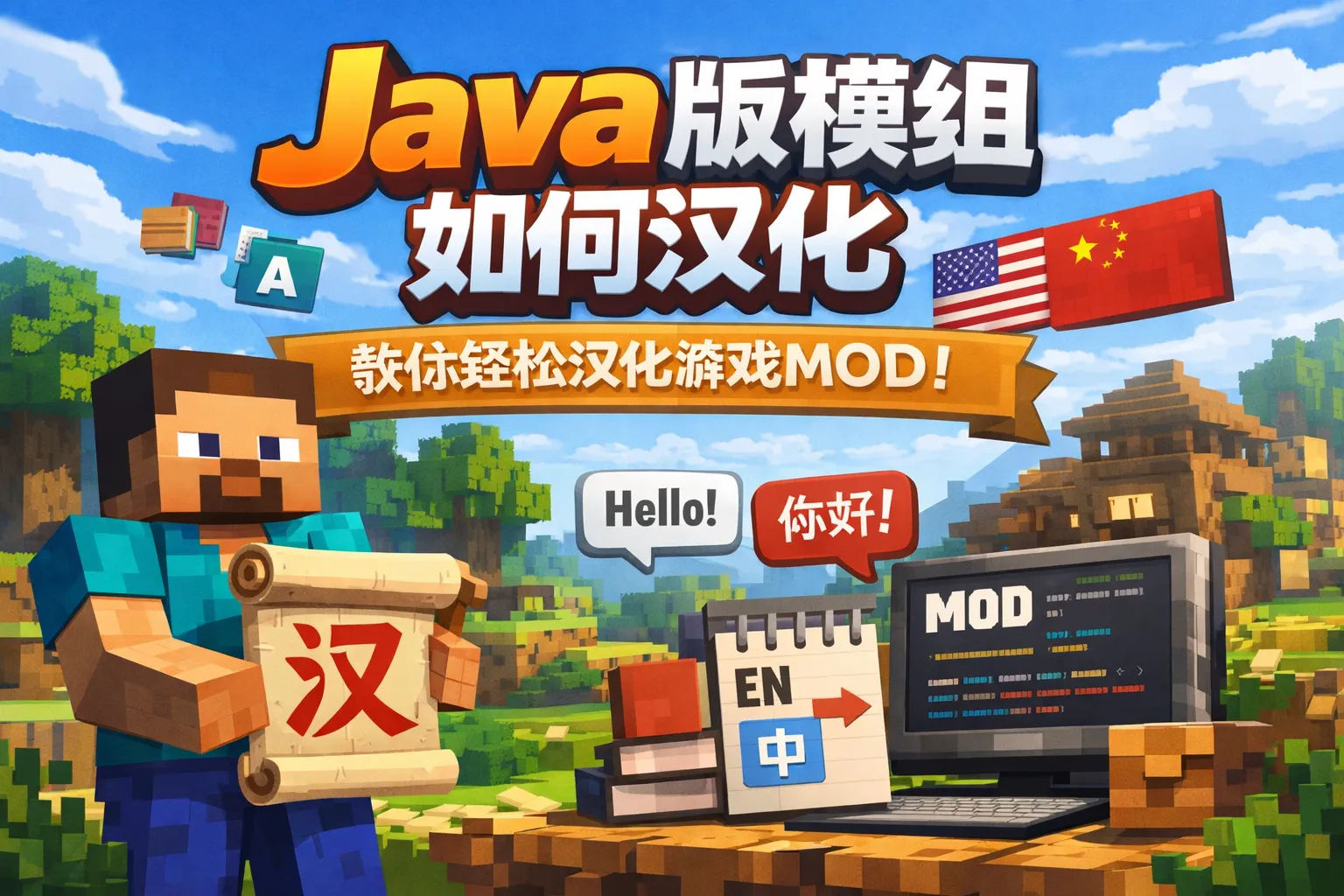 java版模组如何汉化