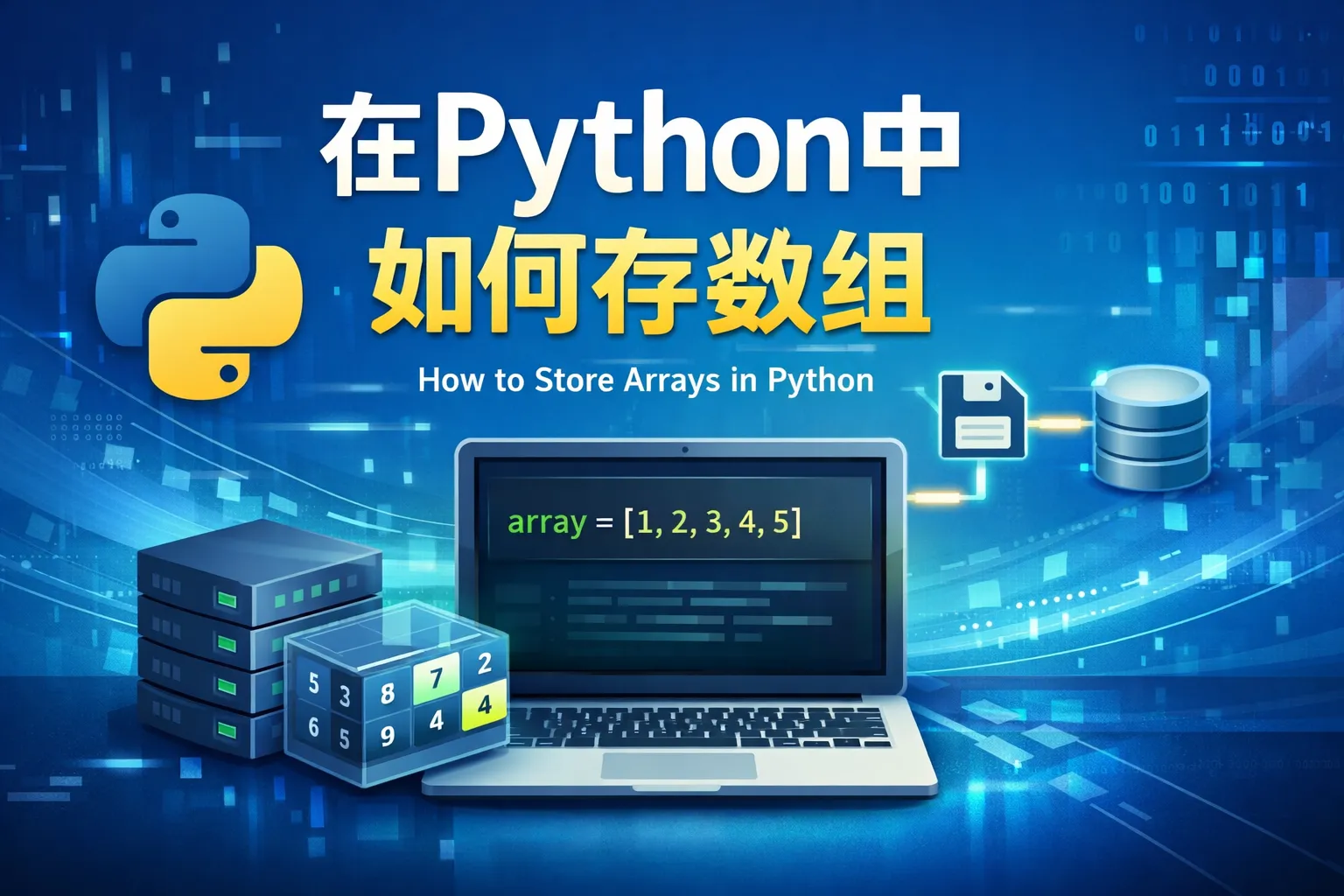 在python中如何存数组