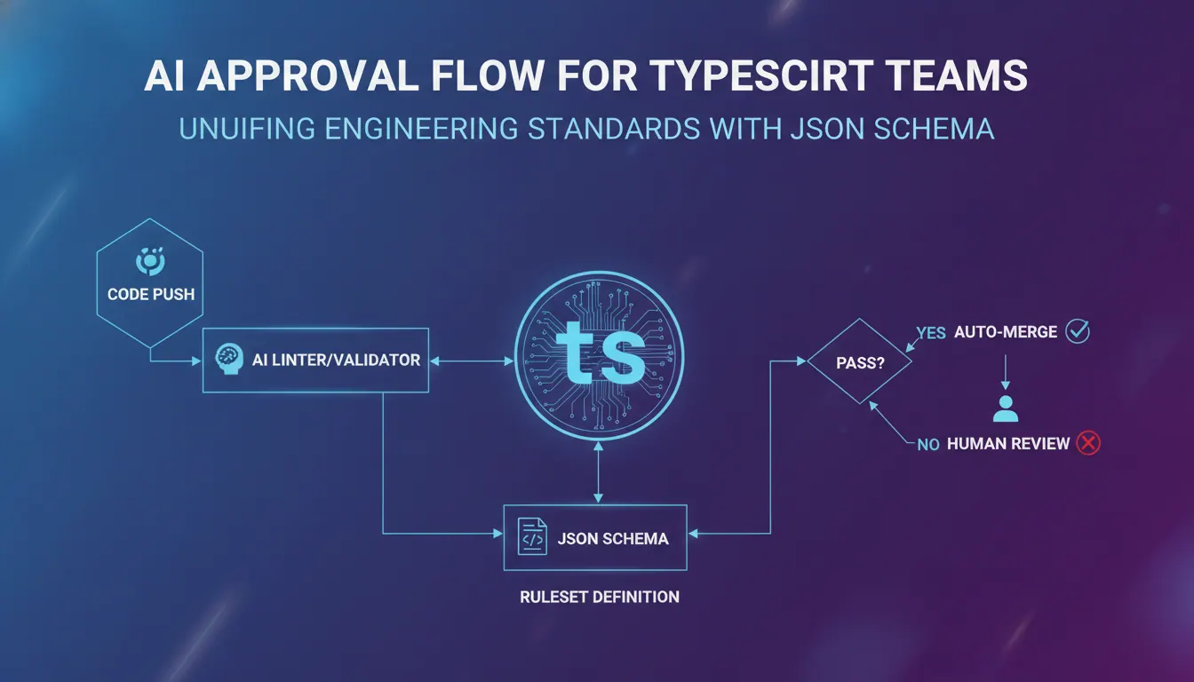 TypeScript 团队做 AI 审批流时 JSON Schema 如何统一工程规范