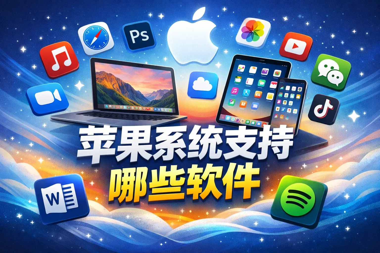 苹果系统支持哪些软件