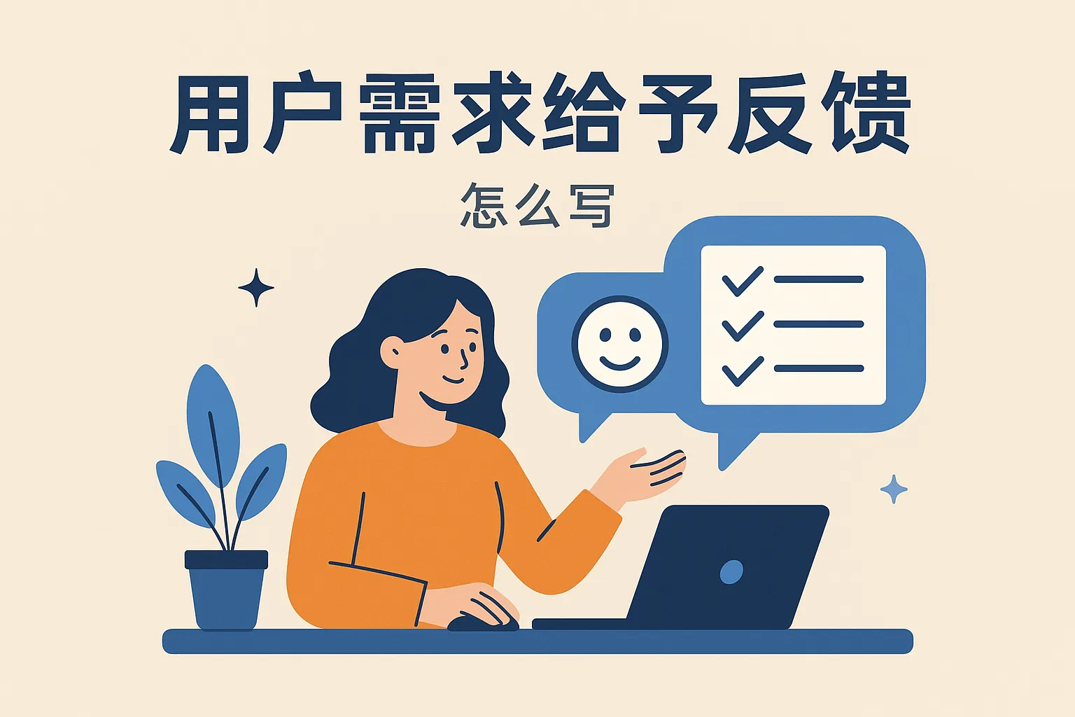 用户需求给予反馈怎么写
