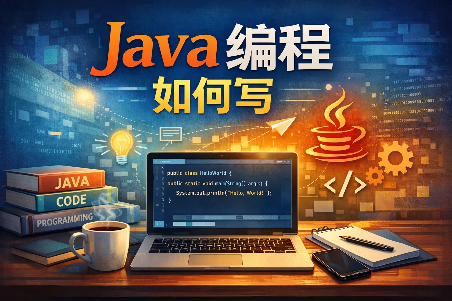 java编程如何写