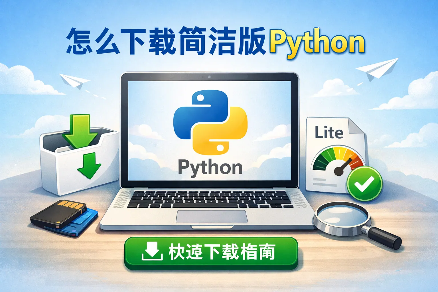 怎么下载简洁版python