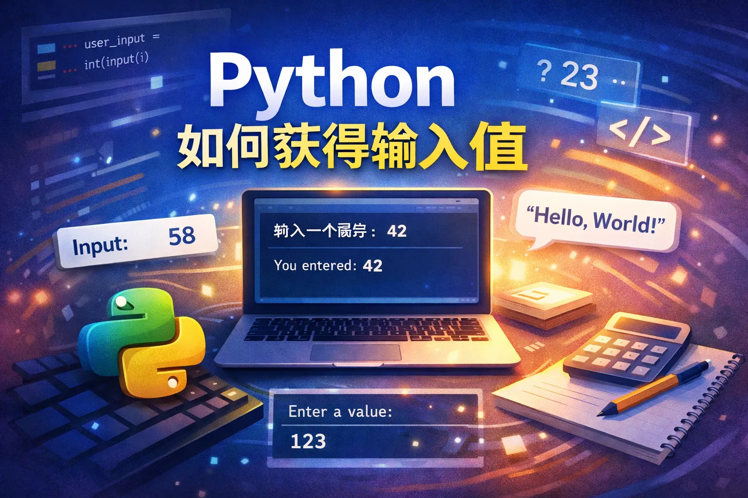 python如何获得输入值