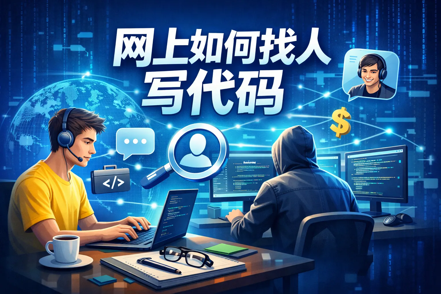 网上如何找人写代码