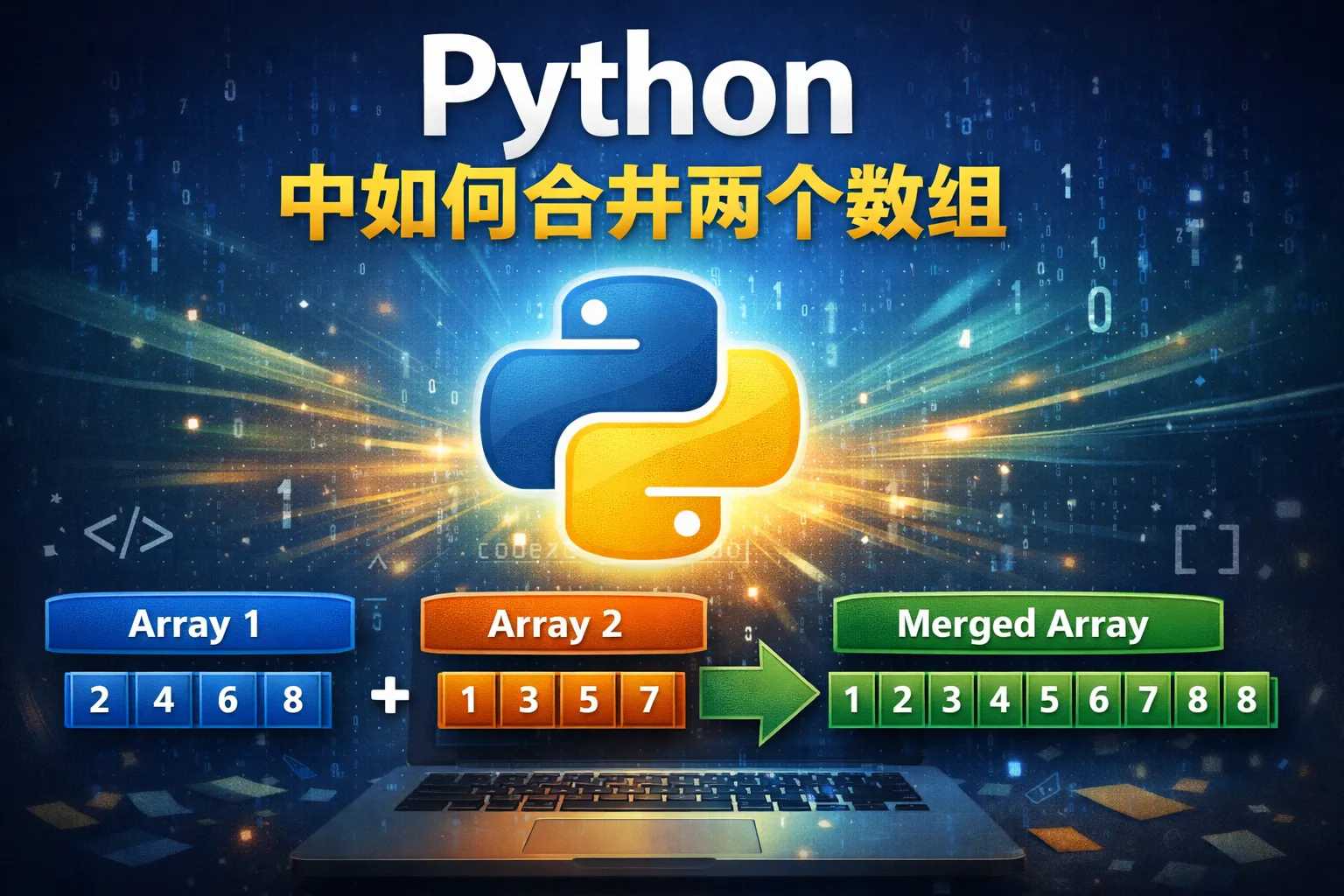 python中如何合并两个数组