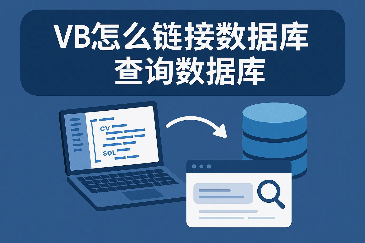 vb怎么链接数据库查询数据库