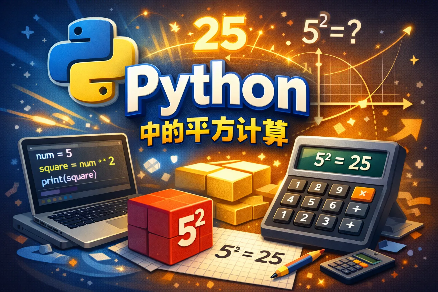 python中的平方如何计算