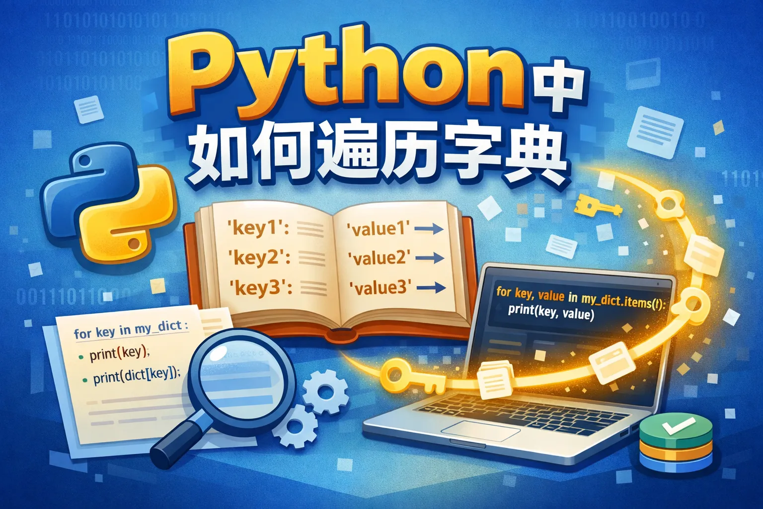 python中如何遍历字典