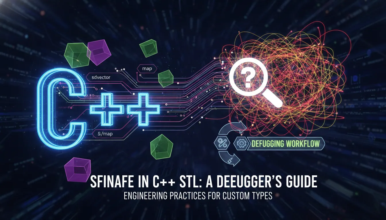 C++ 使用 STL 自定义类型时 SFINAE 难理解如何定位:适合工程开发的排错思路