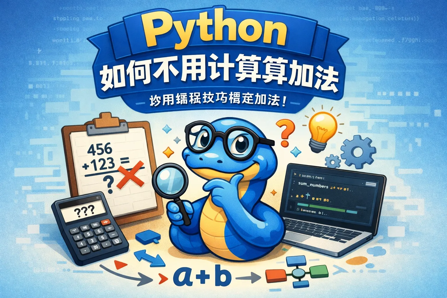 python如何不用计算算加法