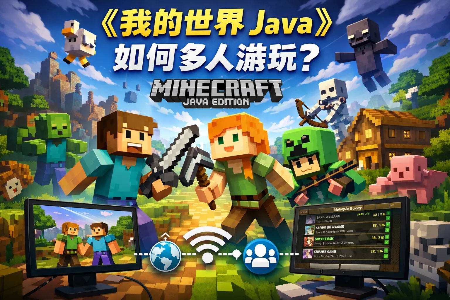 我的世界java如何多人游玩