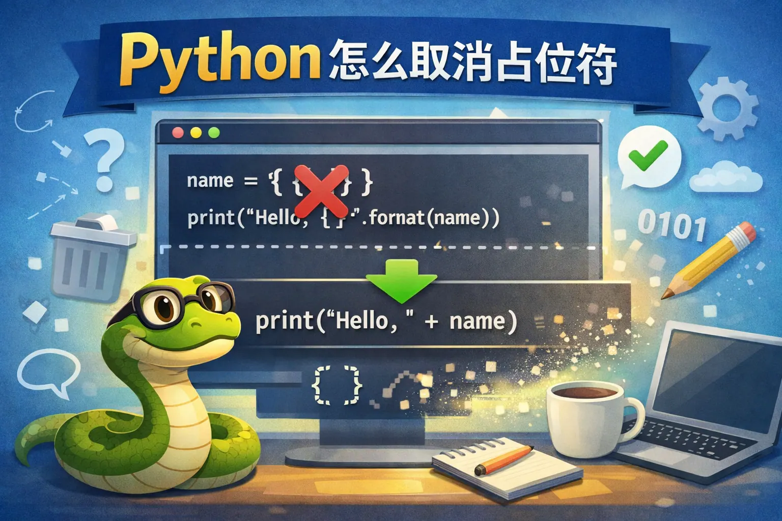 python怎么取消占位符