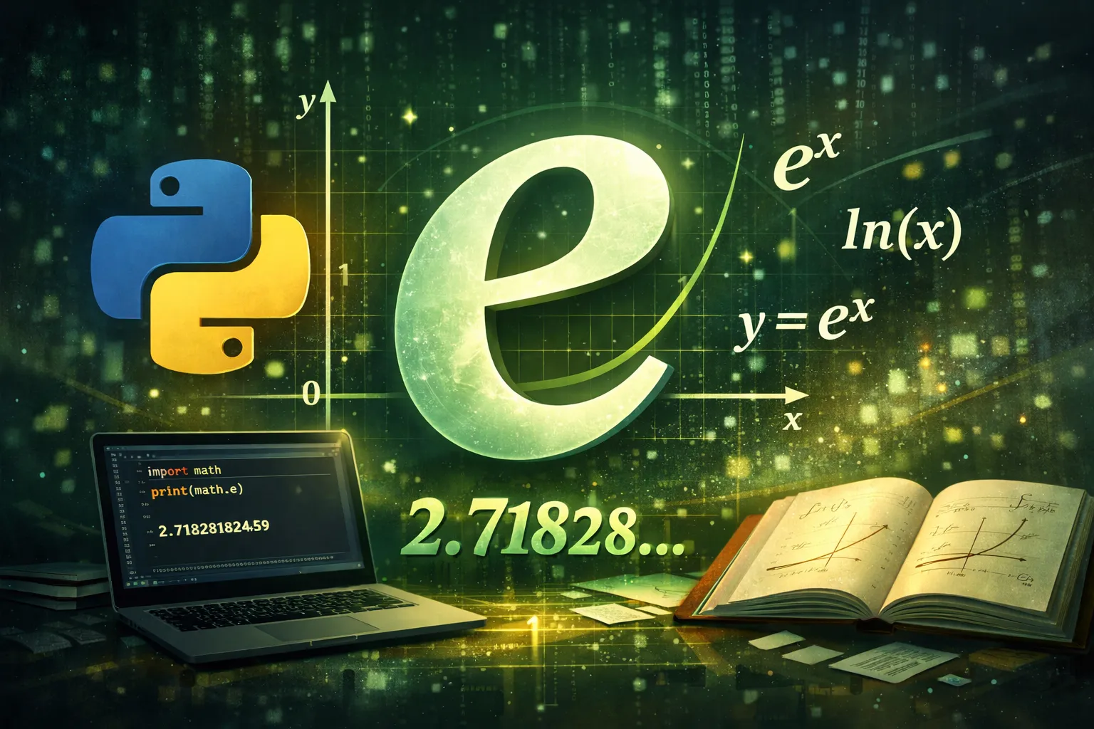 python如何自然对数e