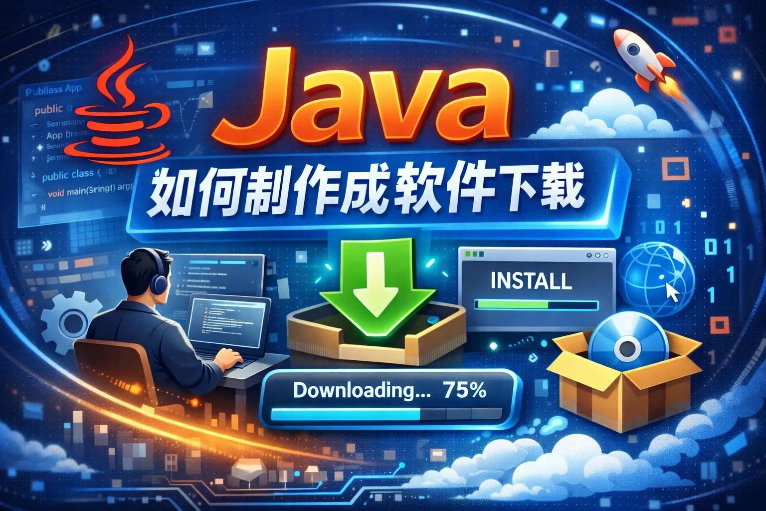 java如何制作成软件下载