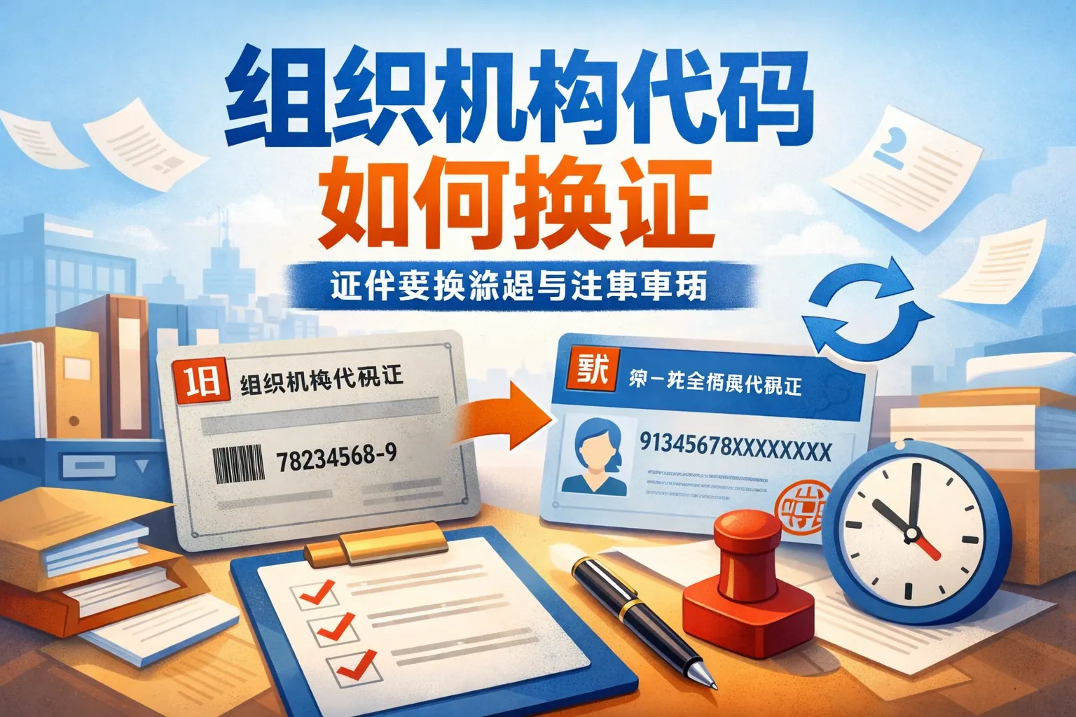 组织机构代码如何换证