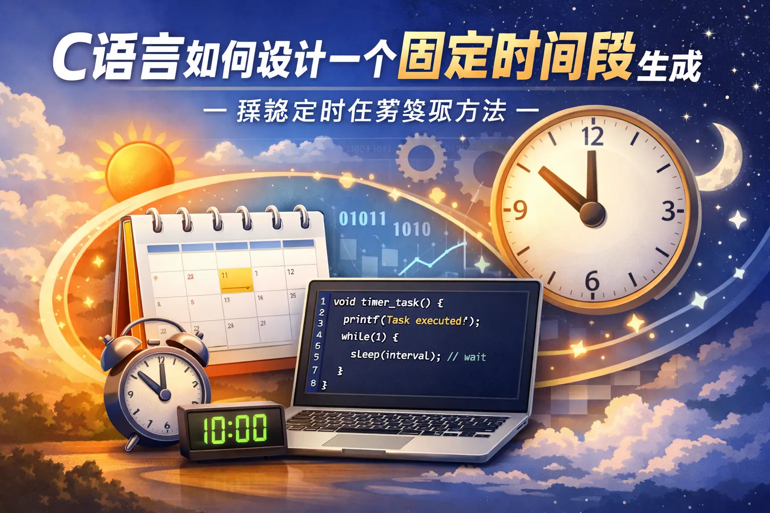 c语言如何设计一个固定时间段