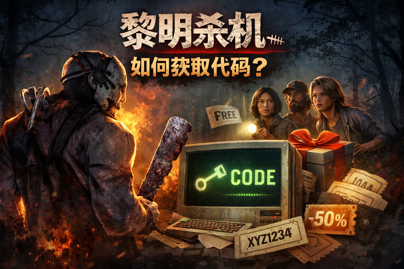 黎明杀机如何获取代码