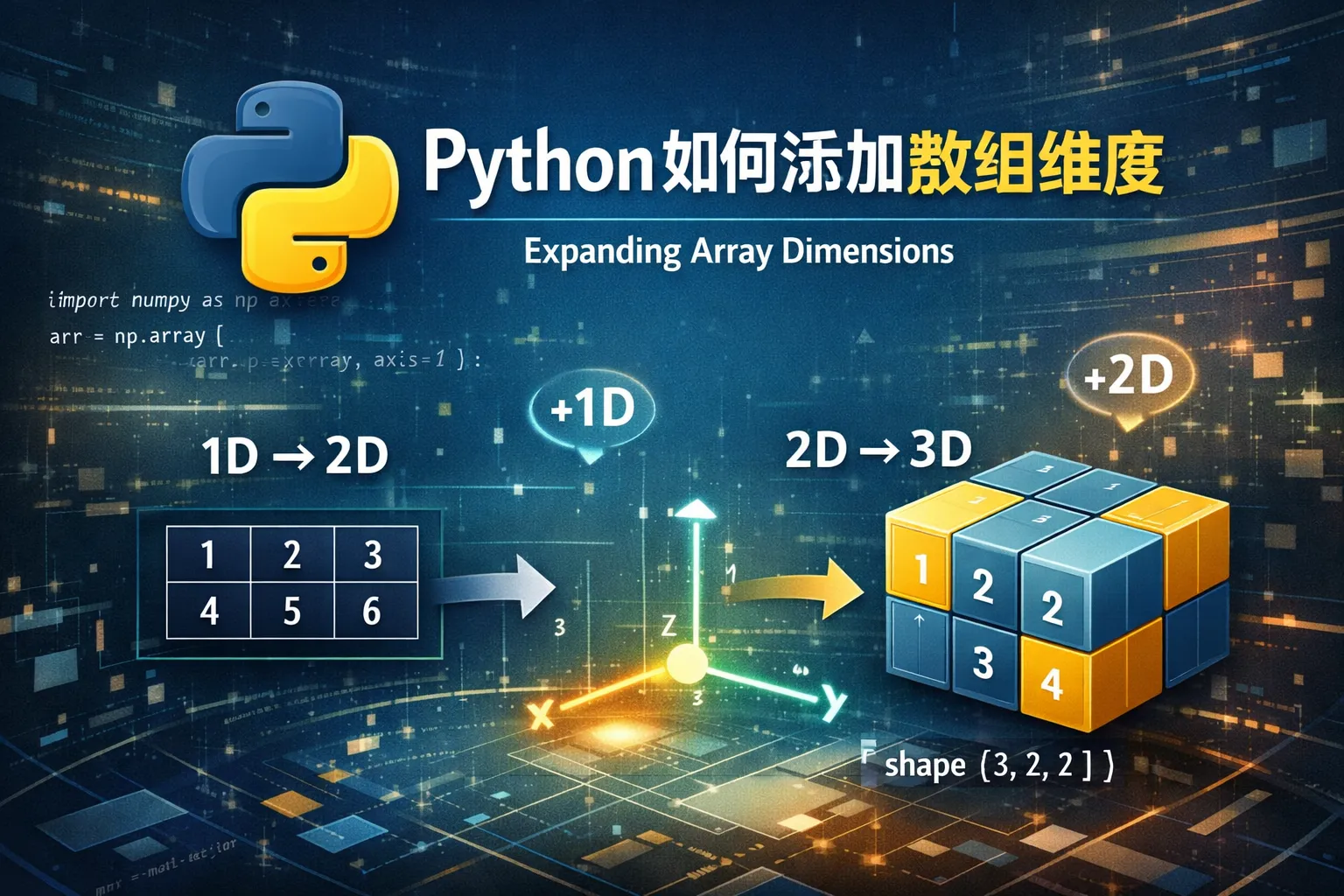 python如何添加数组维度