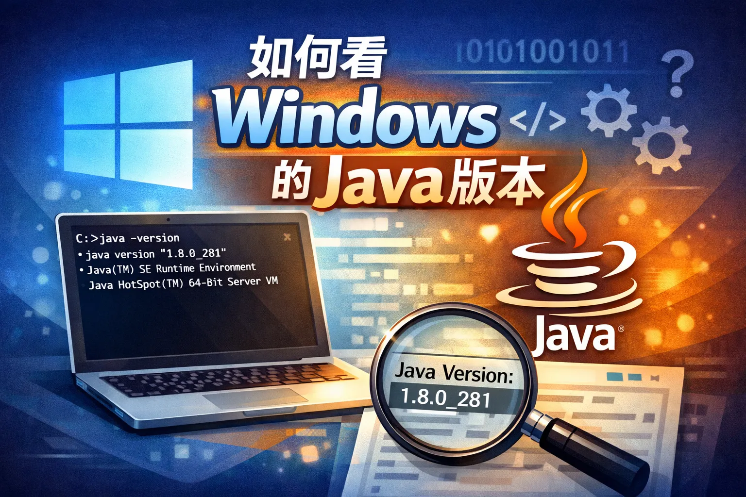 如何看windows的java版本