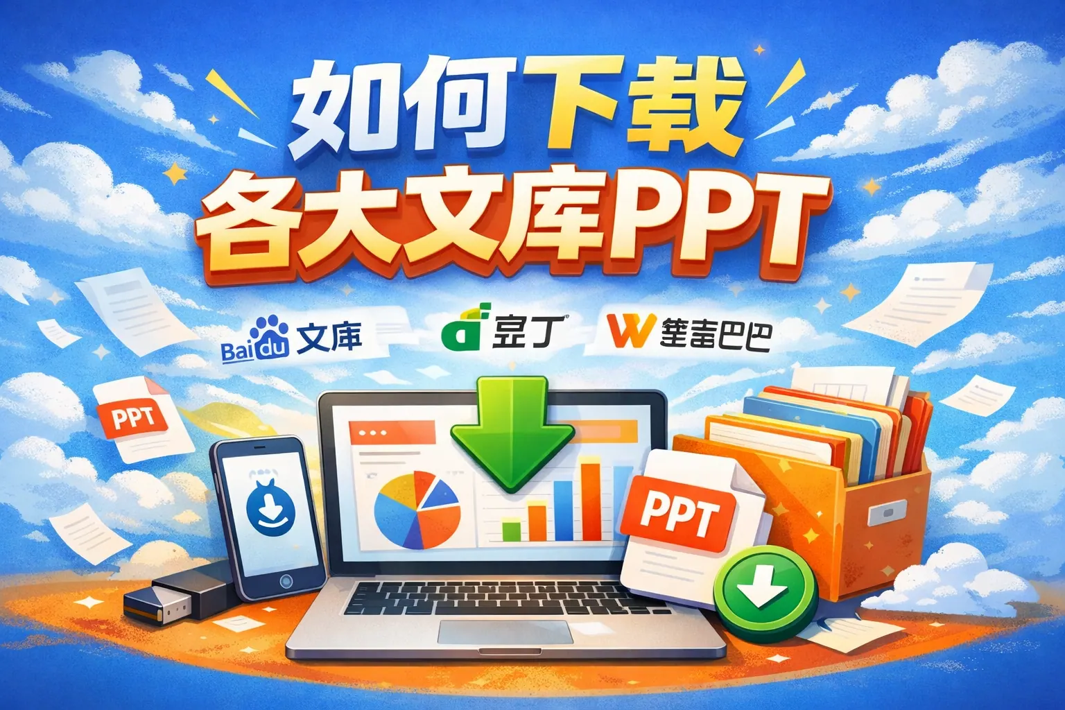 如何下载各大文库ppt