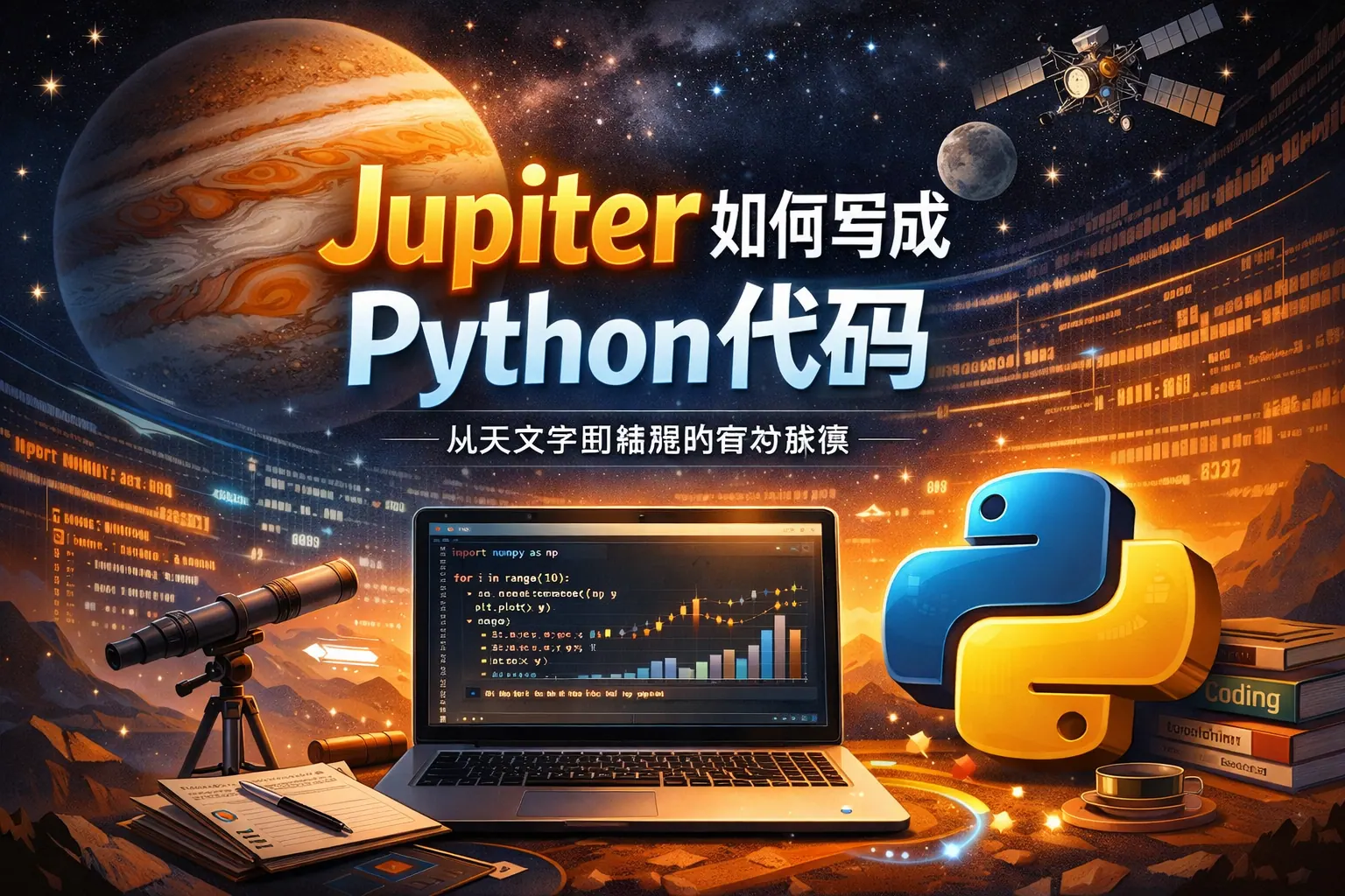 Jupiter如何写成python代码