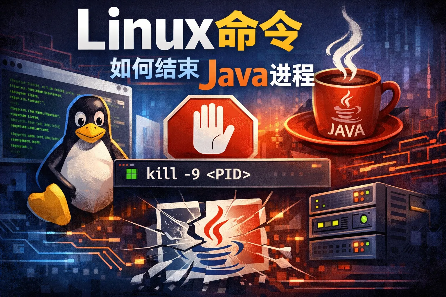 linux命令如何结束Java进程