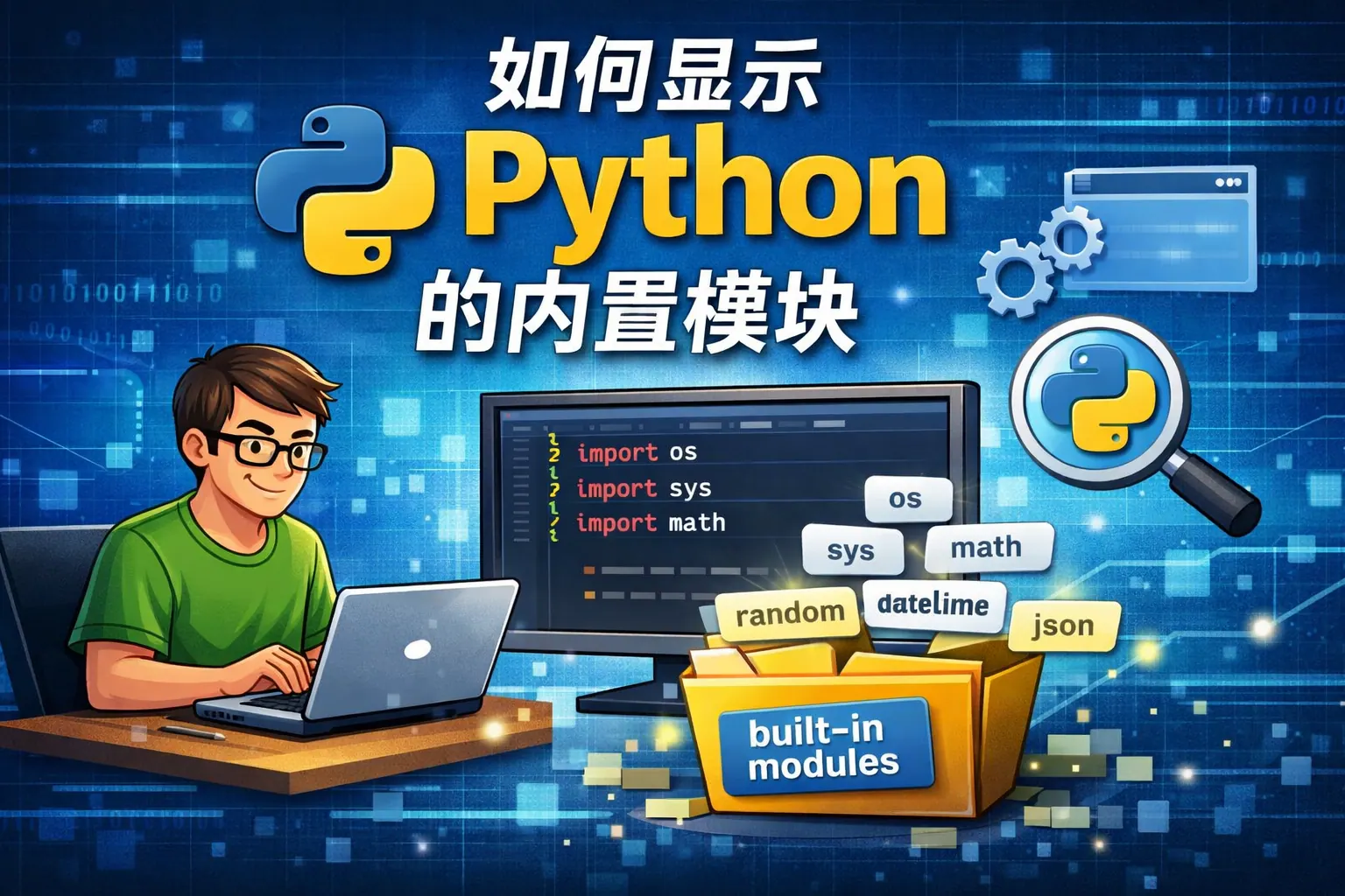 如何显示python的内置模块