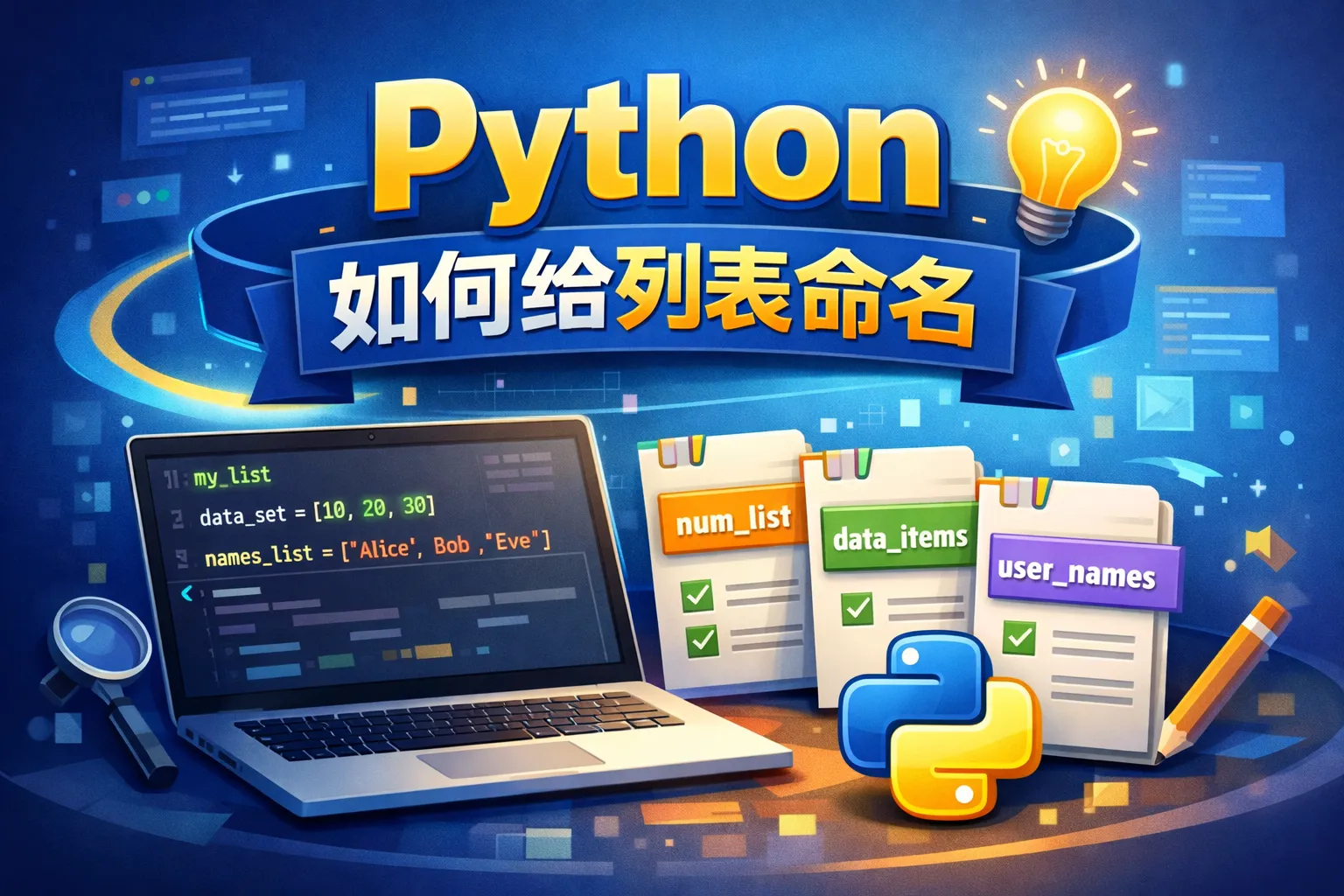 python如何给列表命名