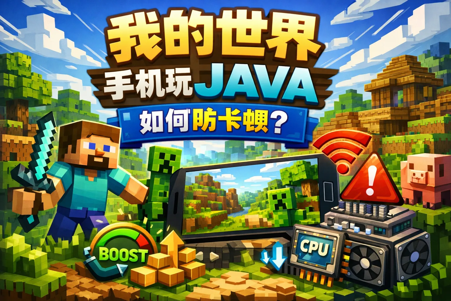 我的世界手机玩java如何防卡顿