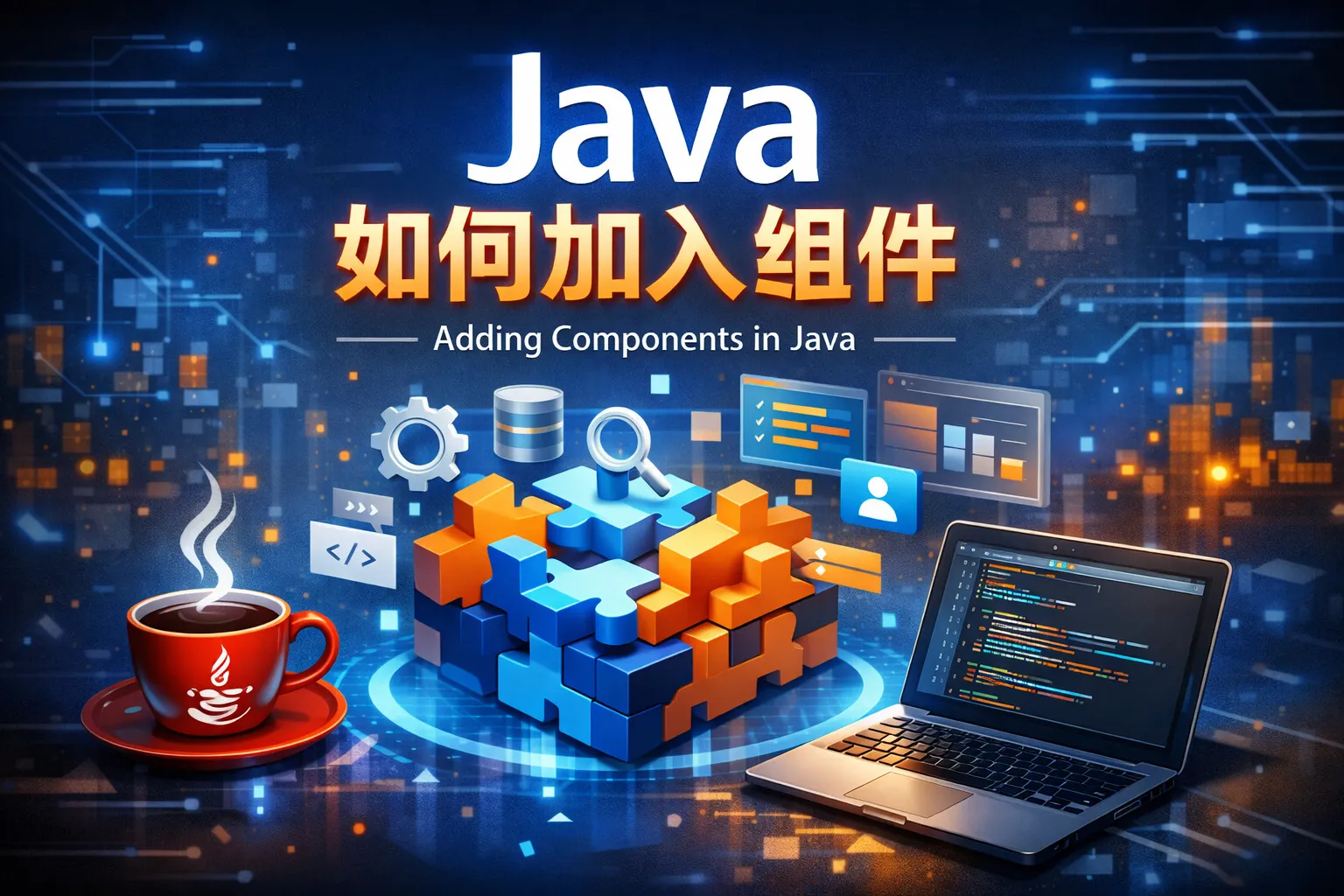 java如何加入组件