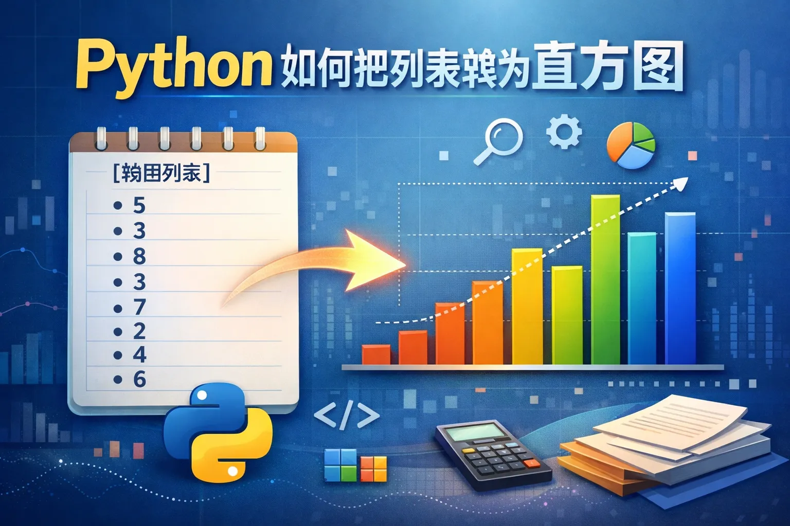python如何把列表转为直方图