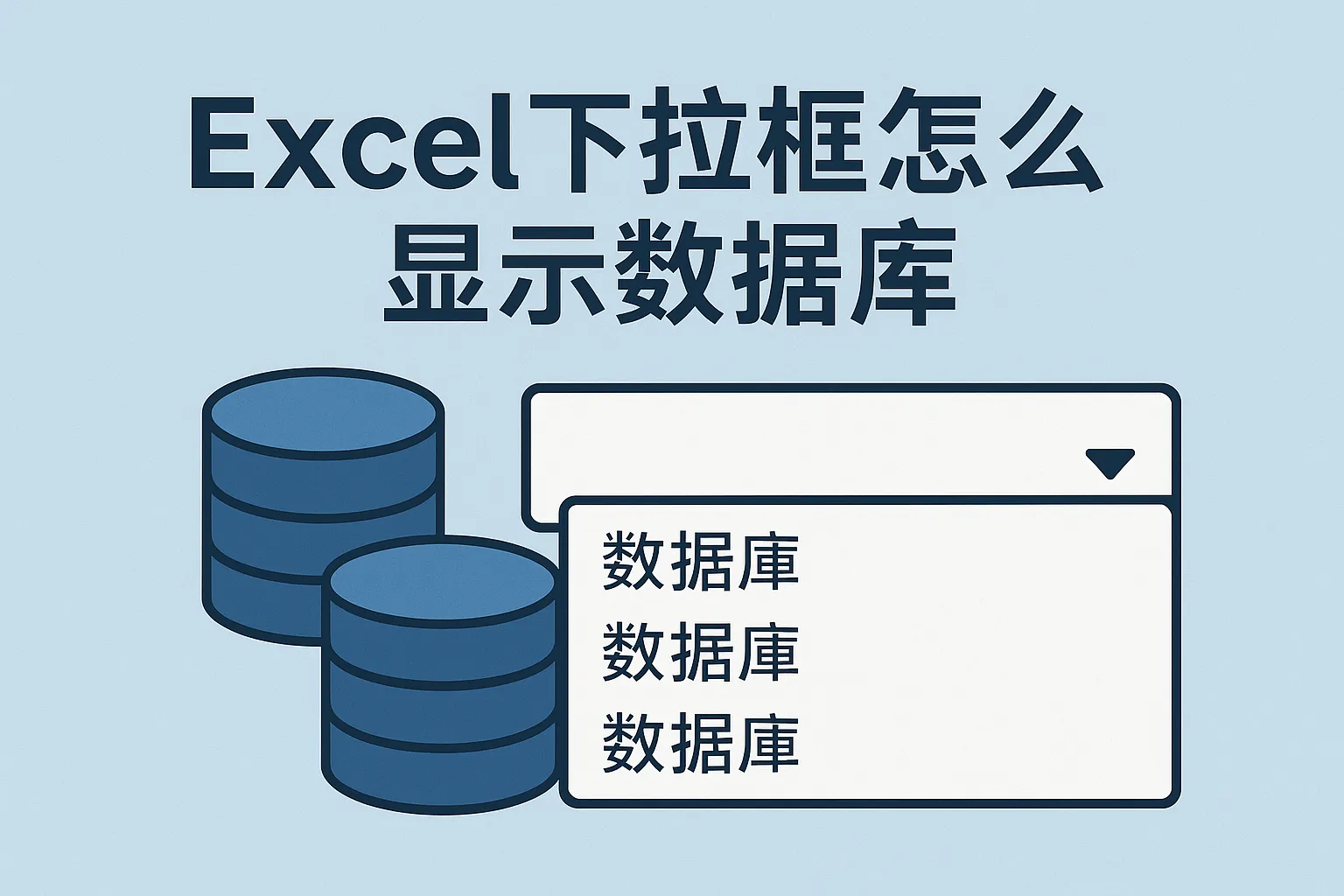 excel下拉框怎么显示数据库数据库数据库