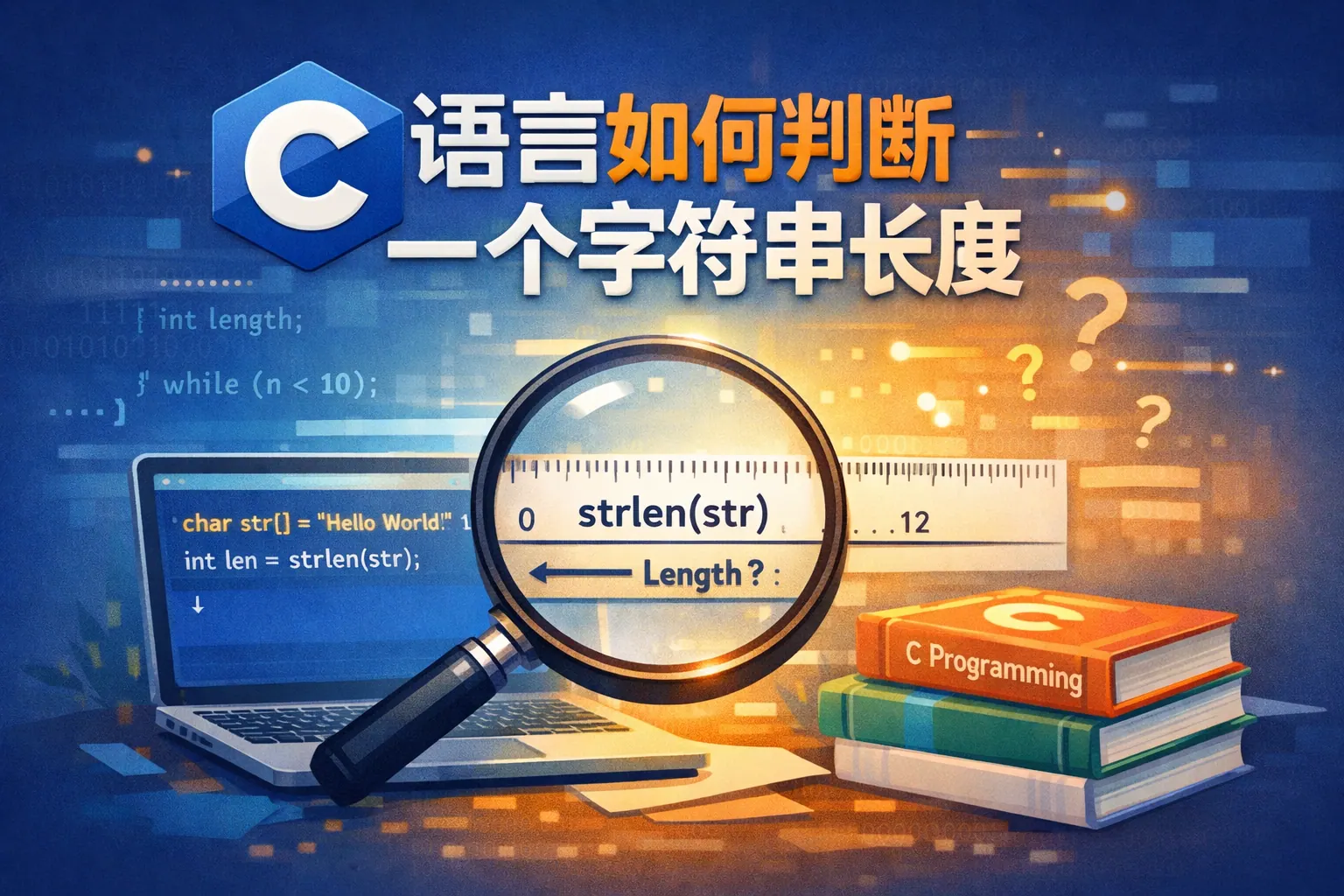 c语言如何判断一个字符串长度