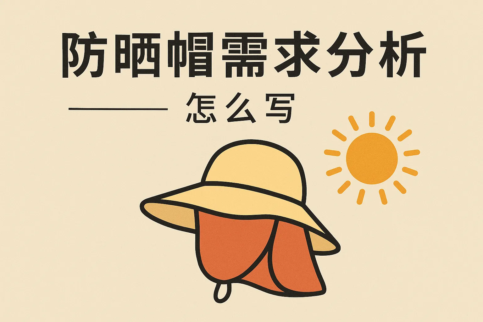 防晒帽需求分析怎么写的