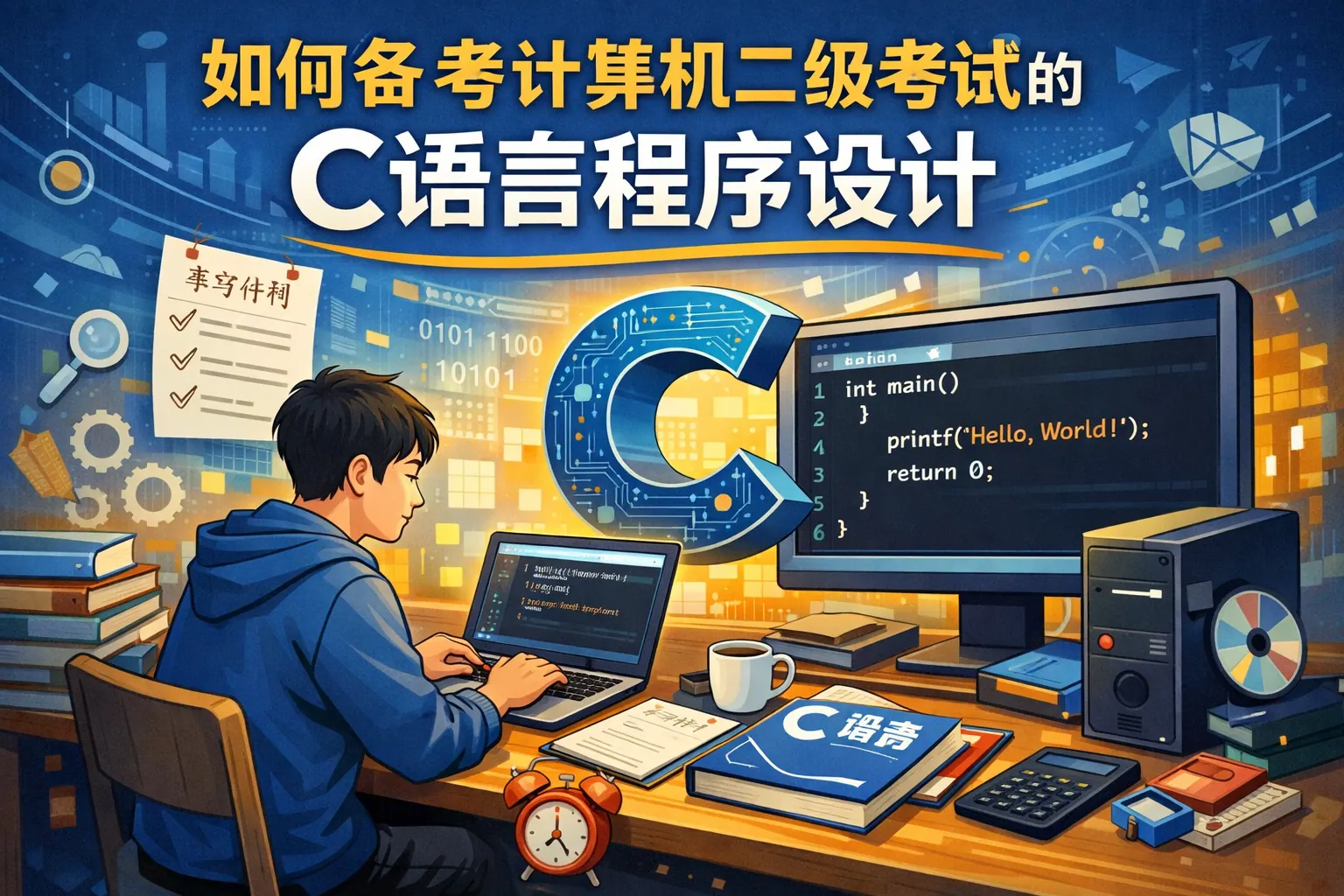 如何备考计算机二级考试的c语言程序设计